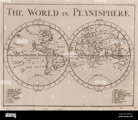 world  planisphere stock photo alamy