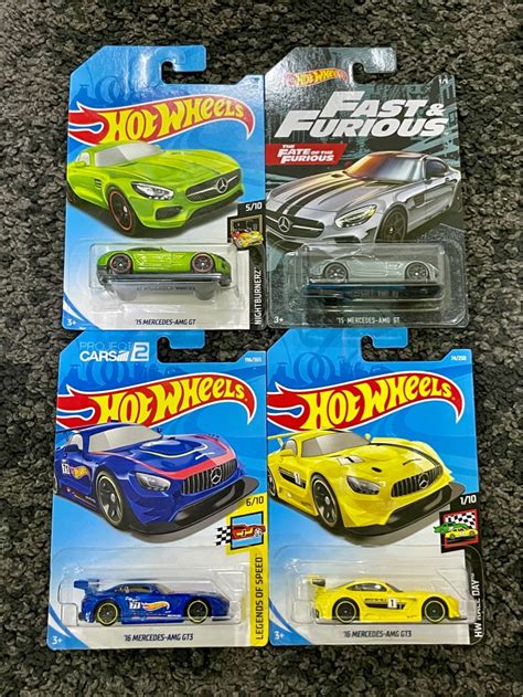 Mercedes AMG GT Lot Hot Wheels Hotwheels Hobbies Toys Toys Games On Carousell