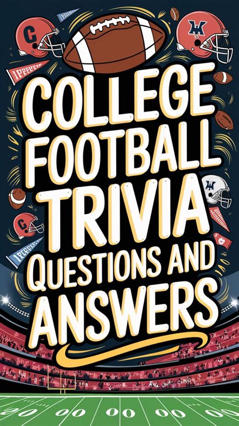 College Football Trivia Questions 2022