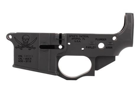 Spike S Tactical Calico Jack Stripped AR 15 Lower Receiver STLS016PAP