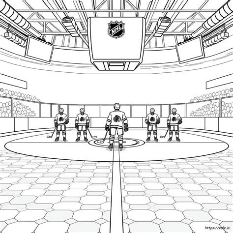 printable hockey coloring pages