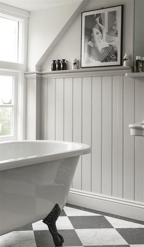 20+ White Wood Paneling Bathroom