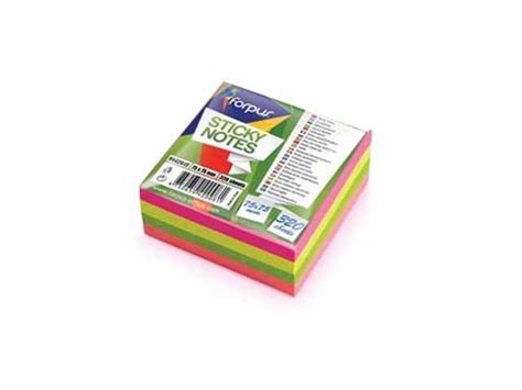 POST IT CUBE COULEUR ASS 75X75 FO42012 320 Feuilles