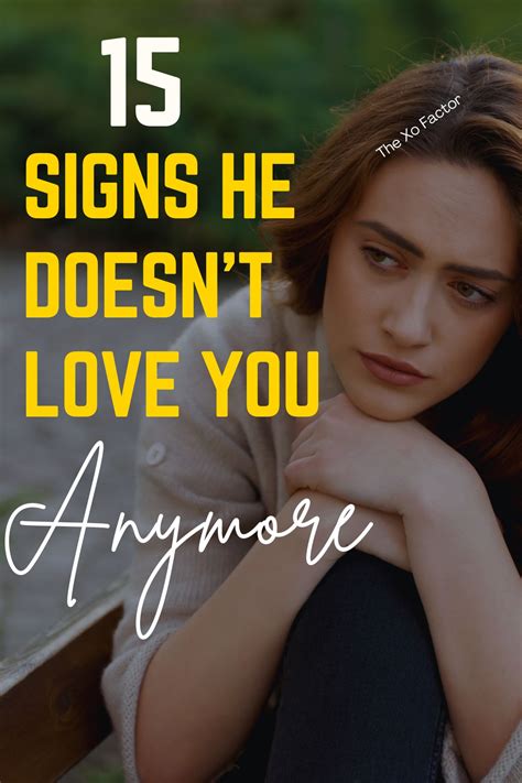 Signs He Doesn't Love You Anymore - The XO Factor