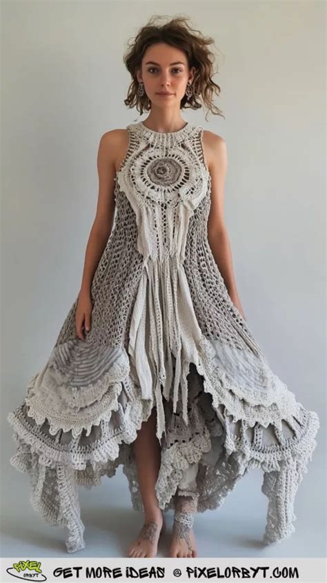 44 Sophiscated Crochet Dress Ideas for Ladies - Pixel Orbyt