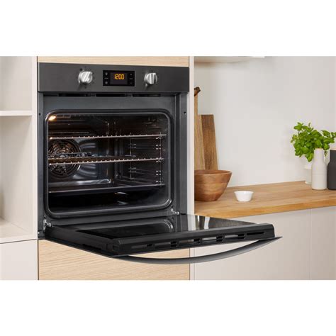Indesit Aria IFW 4844 H BL UK Electric Single Built-in Oven in Black ...