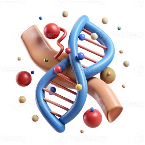 serene vintage Genetic Mutation Diagram Isolated Cutout original