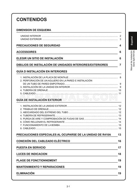 Daikin Rx18axvju 19 Series Installation Manual