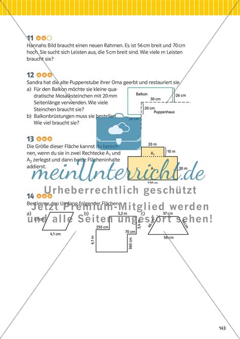 Fl Cheninhalt Und Rauminhalt Meinunterricht