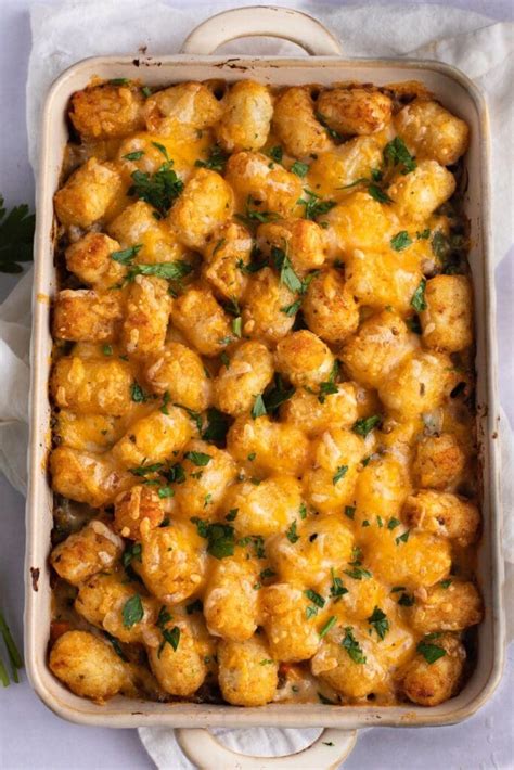 Recipe For Tater Tot Casserole With Hamburger Meat Dandk Organizer