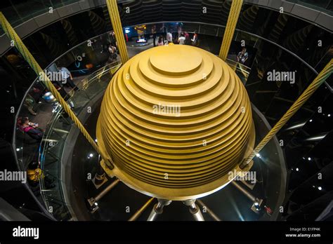 Giant Tuned Mass Damper In The Taipei 101 Tower Taipei Taiwan Asia