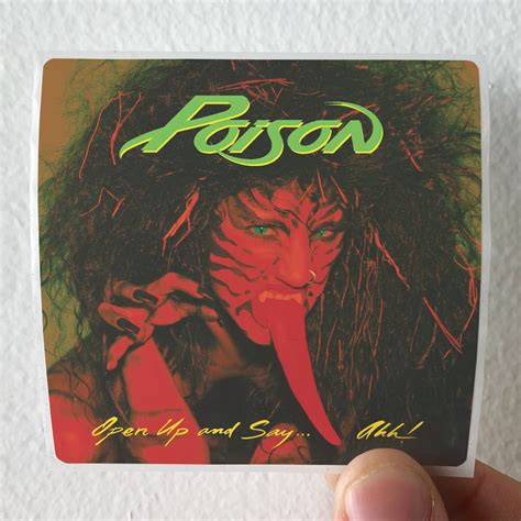 poison open    ahh  album cover sticker