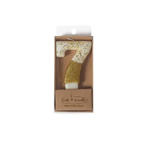 Gold Glitter Dipped Candle 7 Discount Party Warehouse