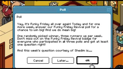 HABBO Funky Friday Poll 2 YouTube