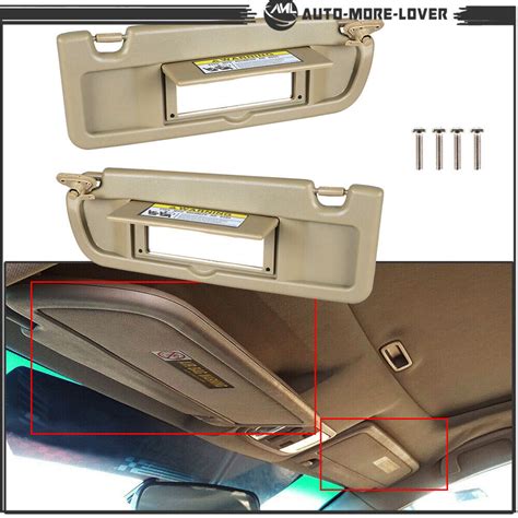 Right And Left Tan Sun Visor For 2006 2007 2008 2009 2010 2011 Honda Civic Ebay