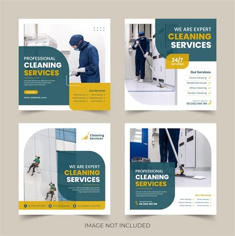 Premium Vector Cleaning Service Social Media Post Office Home And