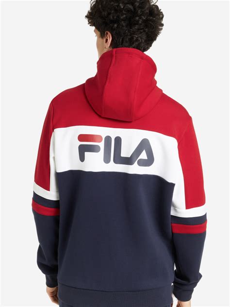 Толстовка мужская FILA синий/красный цвет — купить за 9740 тг со ...