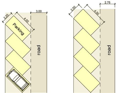 Risultati Immagini Per 45 Parking Slot Dimension Parking Space