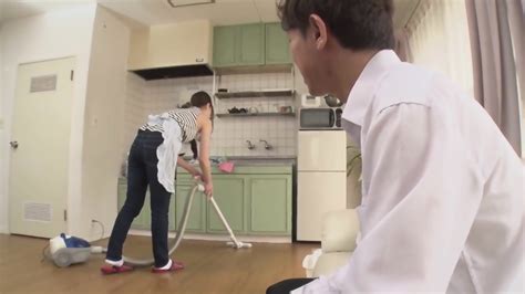 JAPANESE CLEANING LADY WITH A BIG ASS GETS FUCKED BY APARTMENT OWNER IN