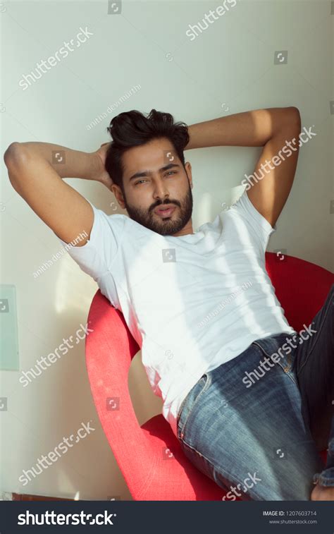 Beautiful Charming Hot Indian Man On Stock Photo 1207603714 Shutterstock