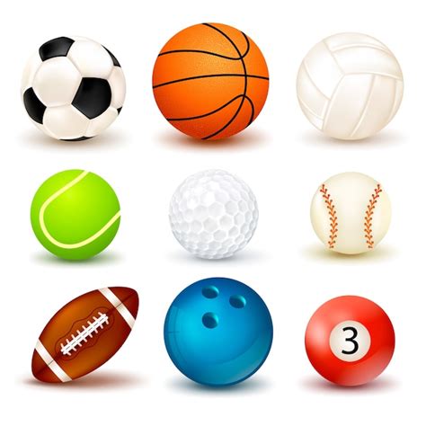 Ball Icon Set | Kostenlose Vektor