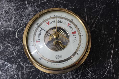 Vintage German Barigo Barometer Town