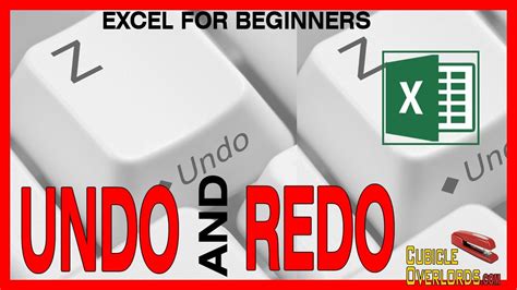 Undo And Redo Microsoft Excel For Beginners YouTube