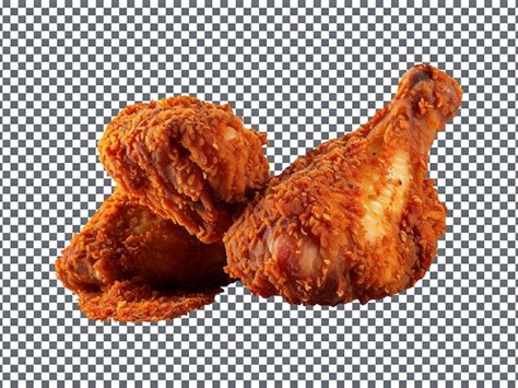 Premium Psd Tasty Spicy Fried Chicken Isolated On Transparent Background