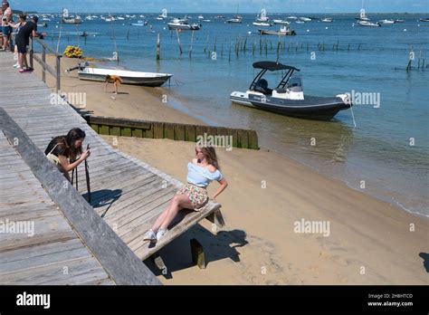 France Gironde Bassin D Arcachon Lege Cap Ferret Village Of L Herbe