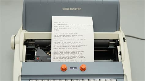 Ghostwriter is a gorgeous typewriter with an onboard AI co-writer | Arduino Blog