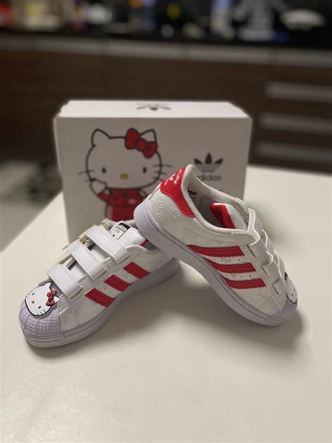 Adidas Hello Kitty Feminino - Tênis Adidas Superstar Hello Kitty Feminino Tamanho 27 Novo Original ...