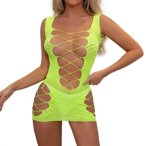 See Through One Piece Swimsuit High Cut Micro Bikini Mesh Hole