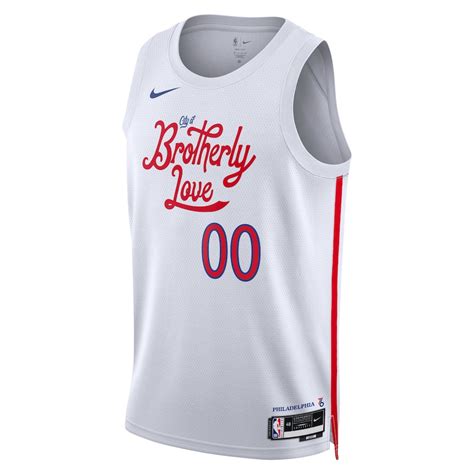 Philadelphia 76ers Nike City Edition White Custom Nba Jersey