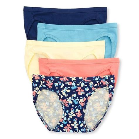 Hanes Intimates Sleepwear Hanes Cotton Stretch Bikini Panty Pack Champinkblue W Cs