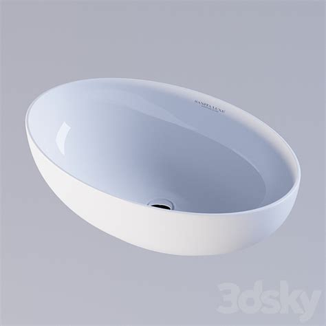 Washbasin Sanita Luxe Ringo Slim - Wash basin - 3D model