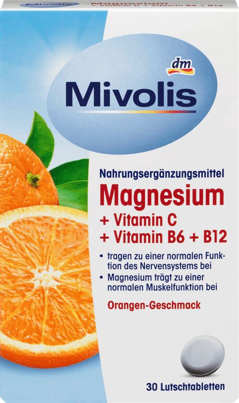 Mivolis pastilky hořčík vitamin C B6 B12 45 g Nakoupit výhodně