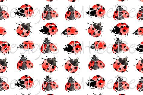 Ladybug Pattern Seamless Pattern Graphic By Utcedesigns · Creative Fabrica