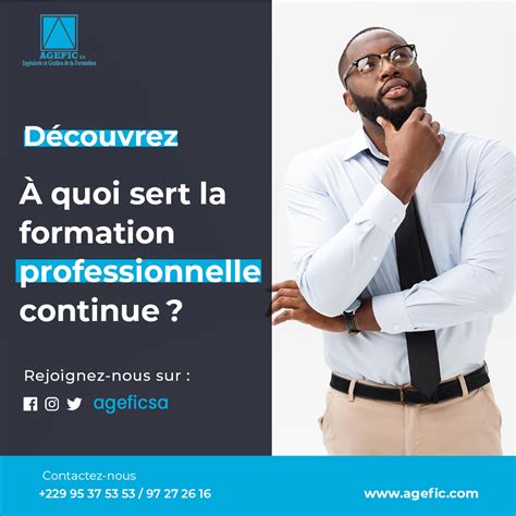 À Quoi Sert La Formation Professionnelle Continue Agefic Sa