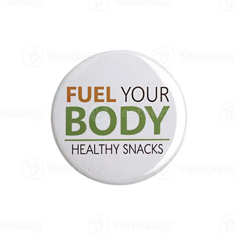 Fuel your body with healthy snacks button promoting wellness on