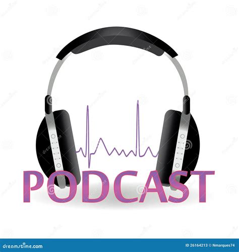 Podcast Stock Vector Illustration Of Gray White Silver 26164213