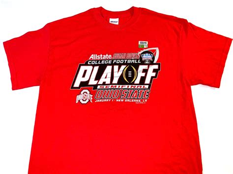 Ohio State Buckeyes College Football Playoff Sugar Bowl Game T Shirt New Medium Ebay