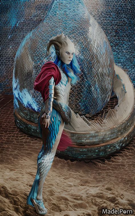 Porn Image Of Fisheye Green Vivid Teal Olive Fantasy Armor Cyborg Created By AI