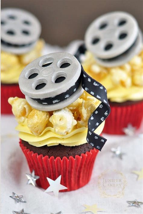 Movie Night Cupcakes Cute Cupcakes Themed Cupcakes Cupcake Cookies