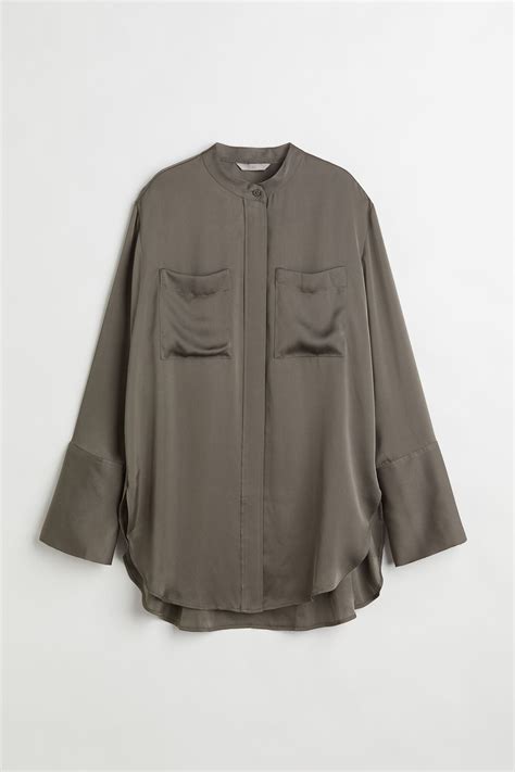 Hm rn101255 ca42271 блузка белая с длинными рукавами — купить по низкой ...