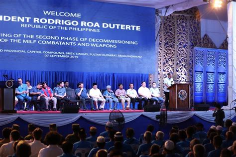 Duterte Re Assures Decommissioned MILF Combatants Dont Be Afraid PeaceGovPH