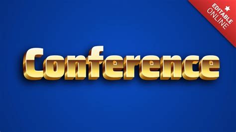 Conference Text Effect Generator