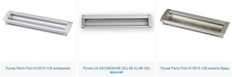 ☑ Врезные Мебельные Ручки для Мебели под Заказ