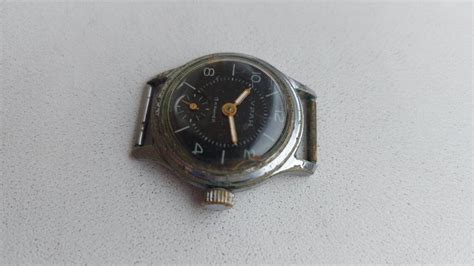 Very Rare Wrist Mens Watch Uranium УРАН With A Black Dial Etsy