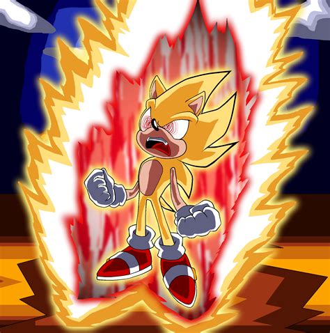 Super Sonic Fleetway By Ukrainiansonicarts On Deviantart