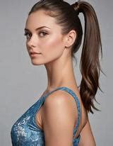 Female Brunette Ponytail Hairstyle Adult Beautiful Dress Face Swap ID